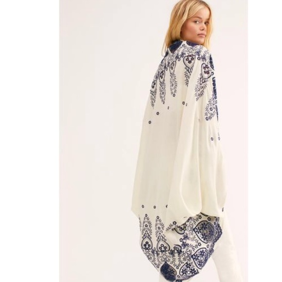 Free People Accessories - Free People Catania Embroidered Kimono